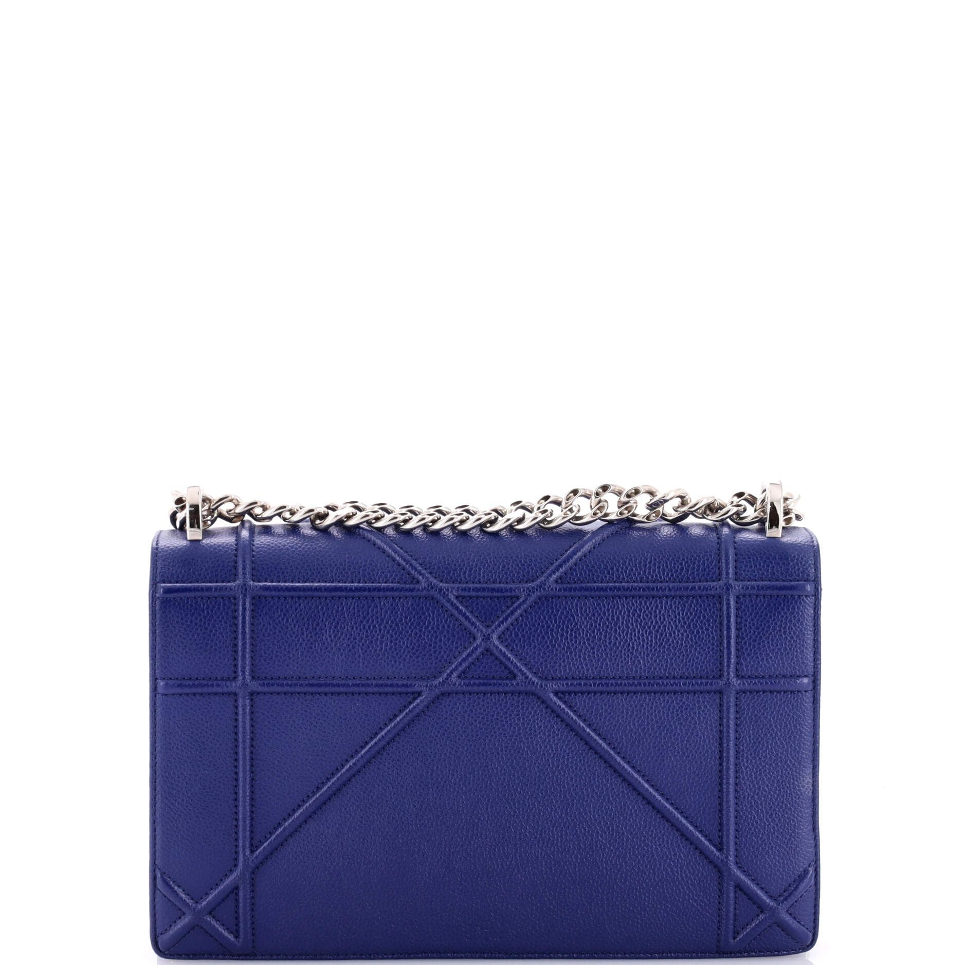 Christian Dior Diorama Flap Bag Grained Calfskin Small