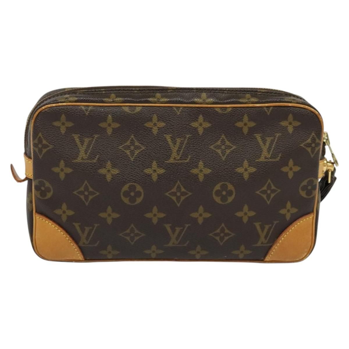 Louis Vuitton Monogram Marly Dragonne Gm Clutch Bag M 51825 Lv Auth