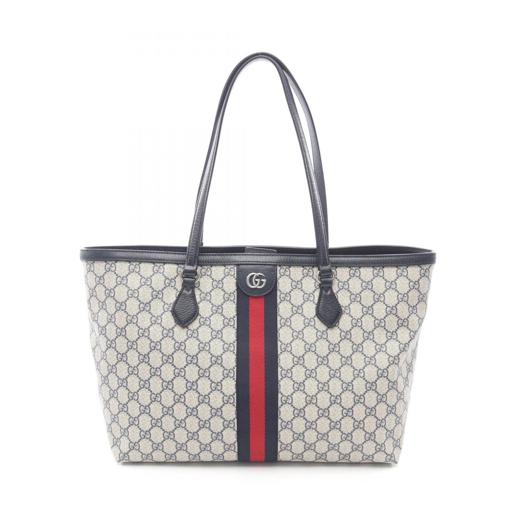 Gucci Medium Tote Gg Supreme Tote Bag Beige Multicolor Pvc Coated Canvas 631685