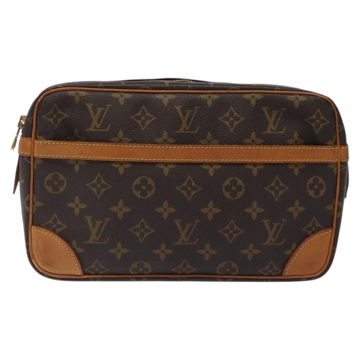 Louis Vuitton Monogram Compiegne 28 Clutch Bag M 51845 Lv Auth