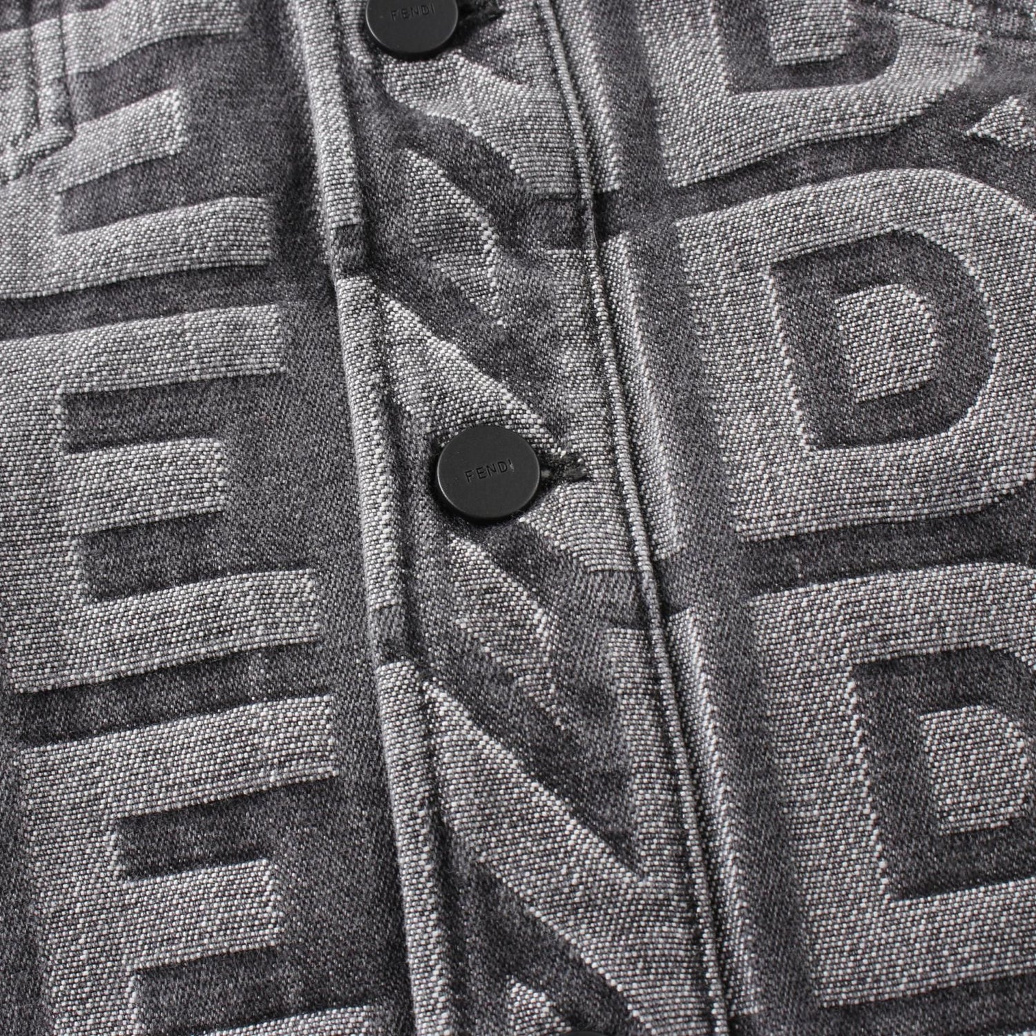 Fendi Marc Jacobs Denim Jacket Fw 1027 Am 6p Cotton Gray Mens 54