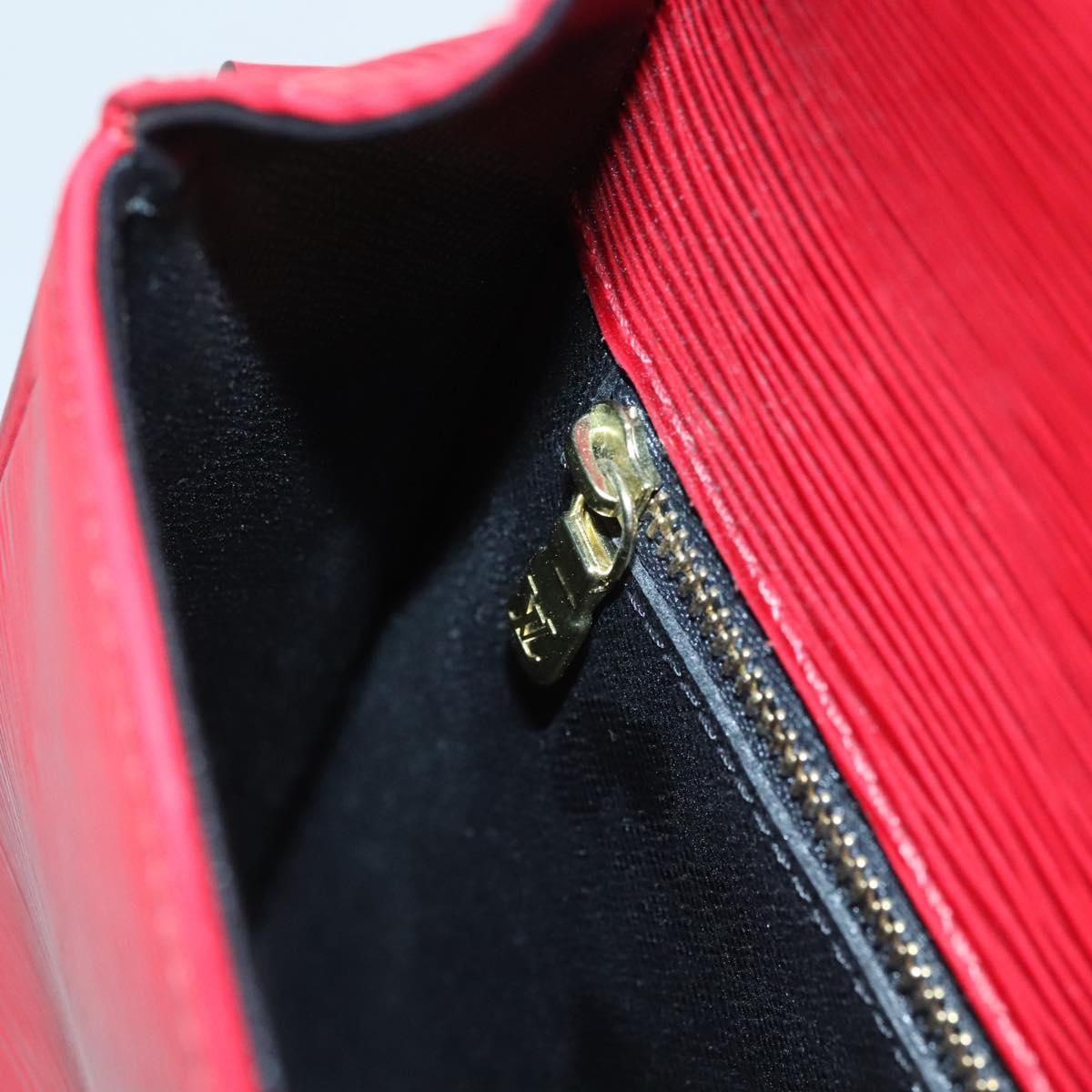 Louis Vuitton Epi Saint Cloud Gm Shoulder Bag Red M 52197 Lv Auth