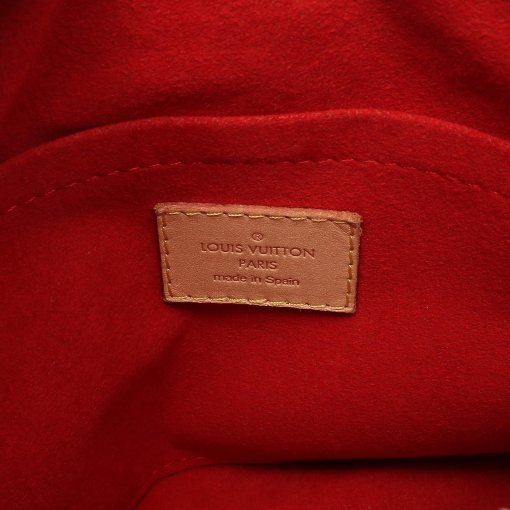 Louis Vuitton Palas Bb Cerise Brown Red Handbag M 41241