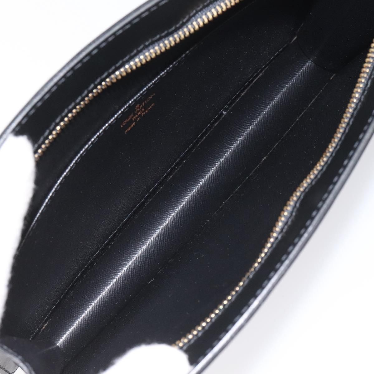 Louis Vuitton Epi Pochette Homme Clutch Bag Black Noir M 52522 Lv Auth