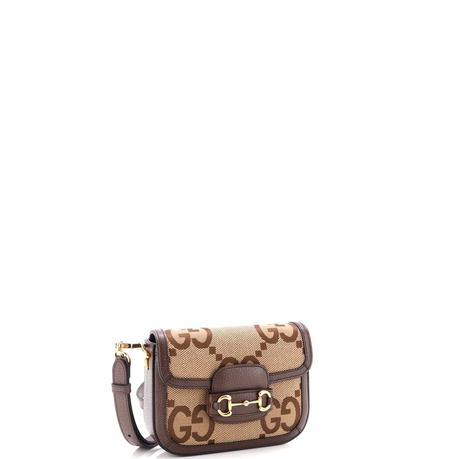 Gucci Horsebit 1955 Shoulder Bag Jumbo Gg Canvas Mini