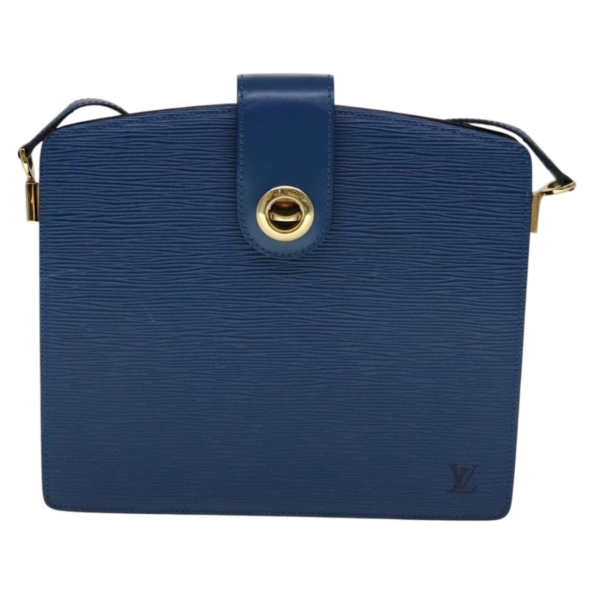Louis Vuitton Epi Capuchin Shoulder Bag Blue M 52345 Lv Auth