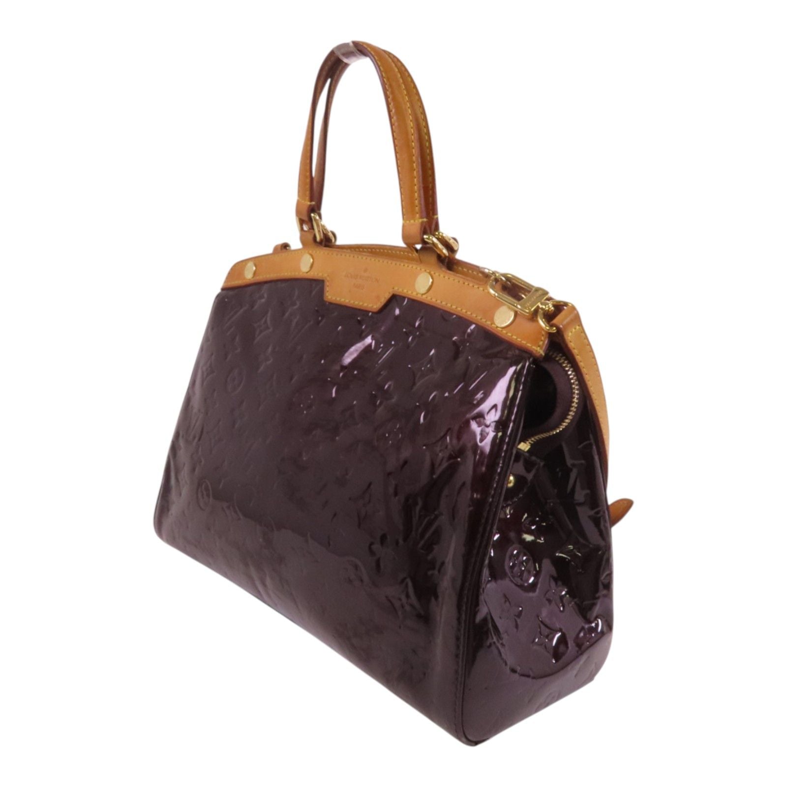 Louis Vuitton Vernis Brea Mm Hand-milled Shoulder Bag Bordeaux 2way Shoulder Bag M 91619