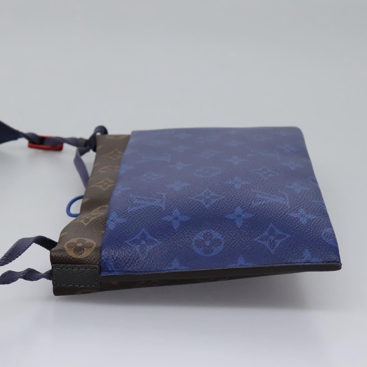Louis Vuitton Monogram Pacific Split Sacoche Shoulder Bag Blue M 43854 Auth