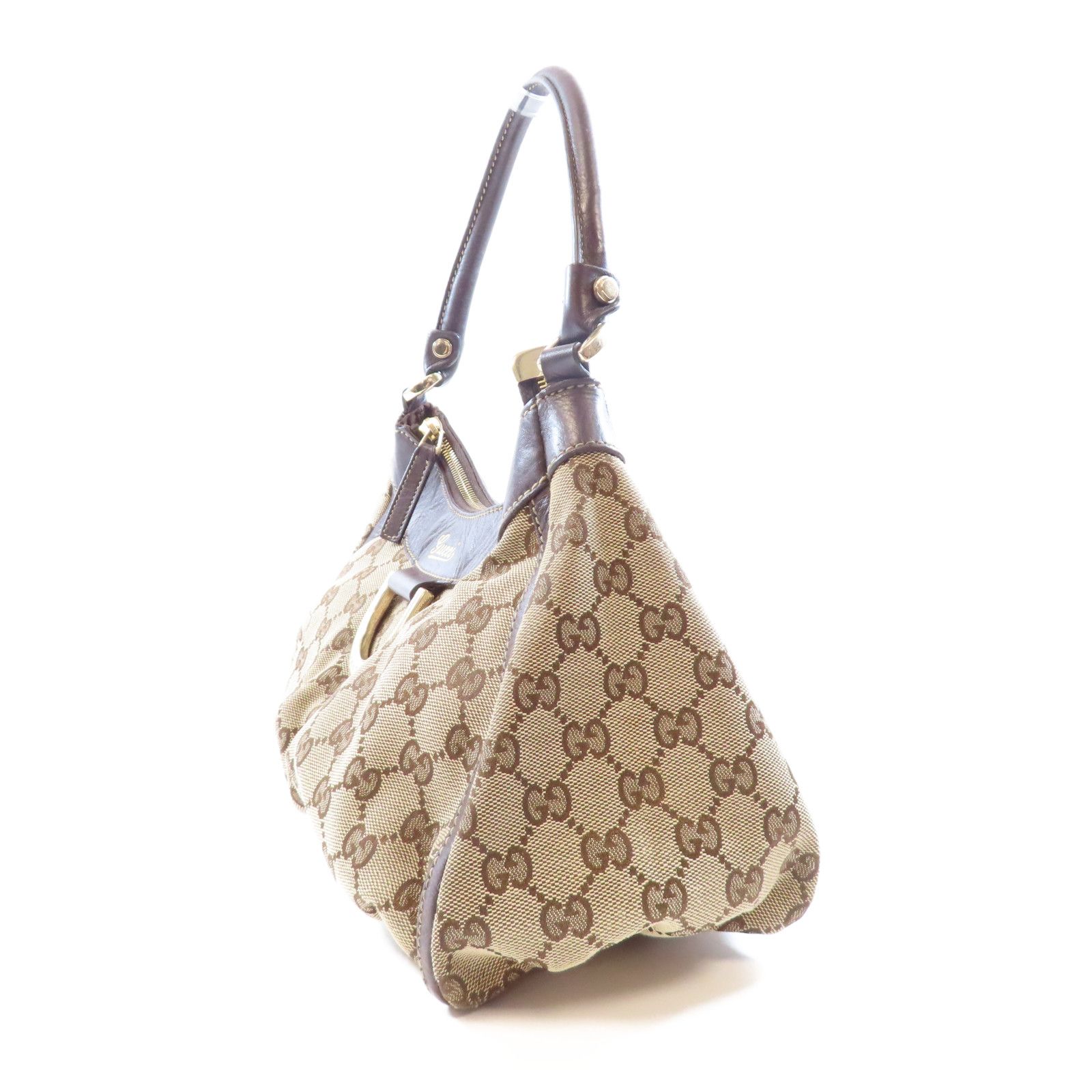 Gucci Canvas Abbey Gold Shoulder Back Bag Color Shoulder Bag Brown Brown Canvas 190526