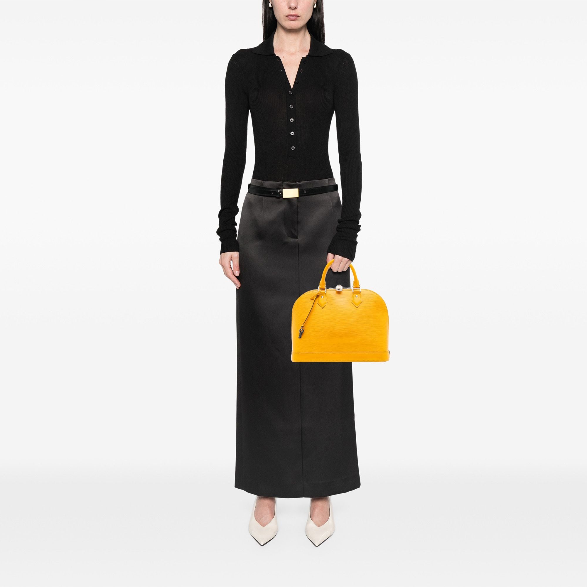 Louis Vuitton Epi Alma PM Yellow