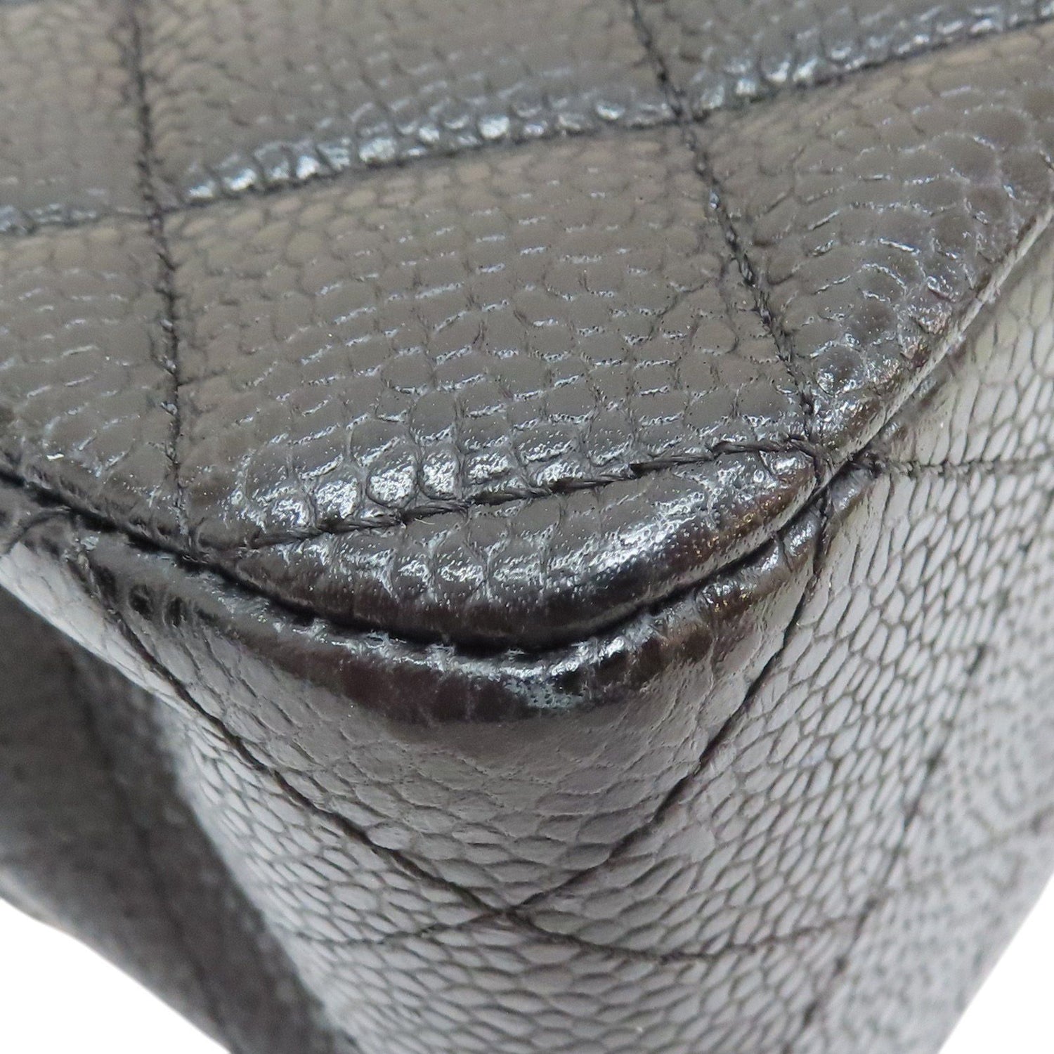 Chanel Matelasse Coco 25 Chain Shoulder Bag Calfskin Black Silver (no Card)