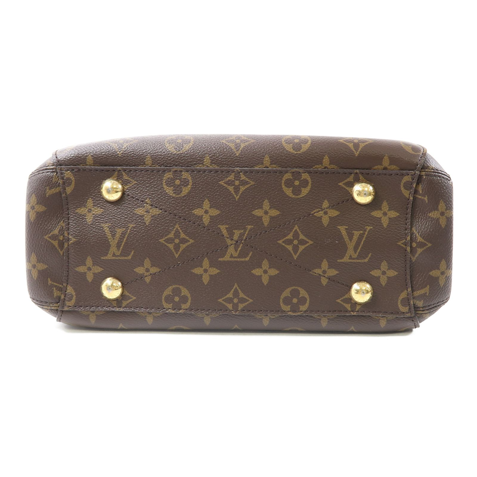 Louis Vuitton Monogram Montaigne Bb Hand-turn Shoulder Bag Palm Color Brown Brown 2way Shoulder Bag M 41055