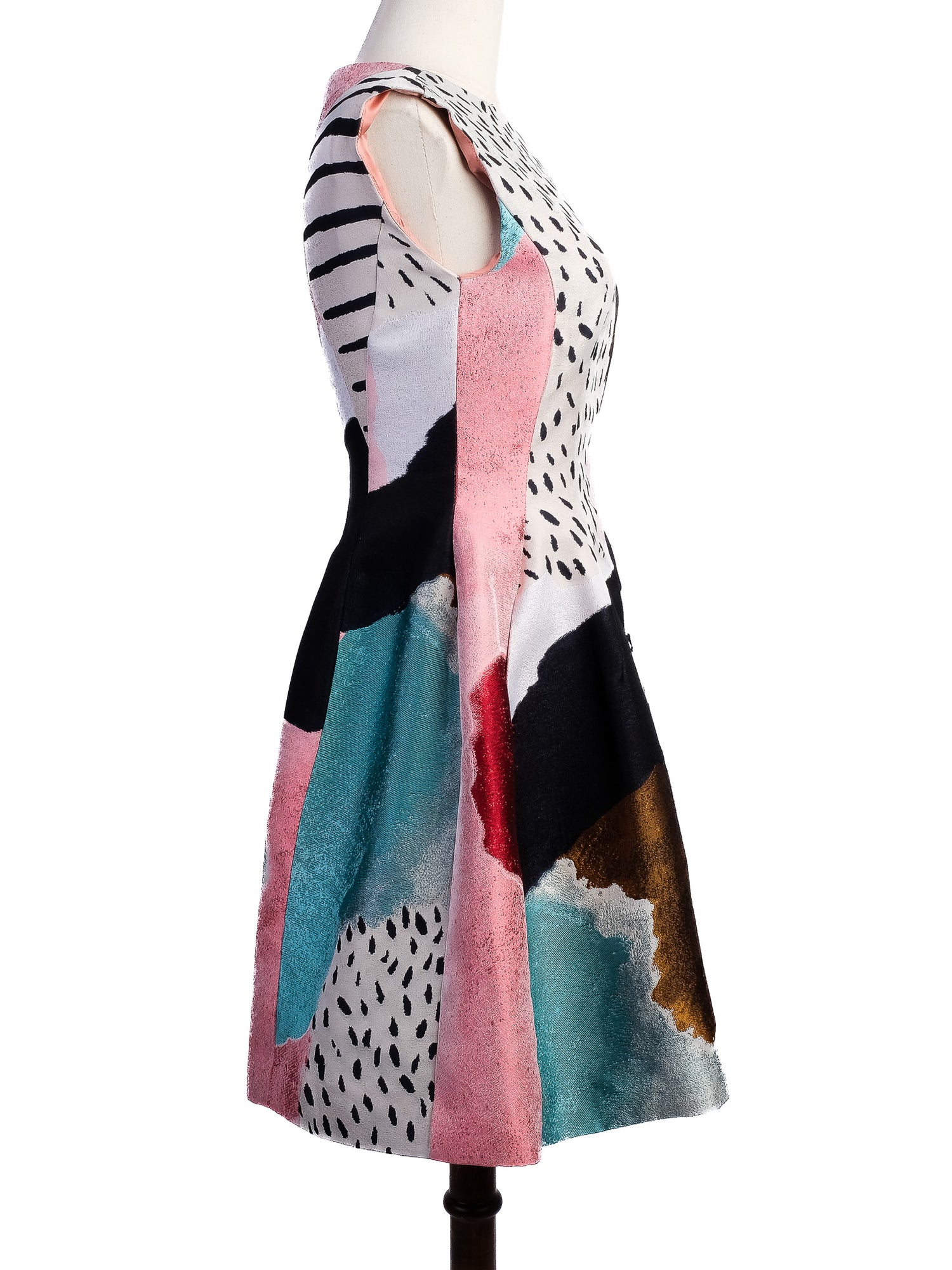 Excellent Philosophy Di Lorenzo Serafini Sleeveless Flared Dress Size M