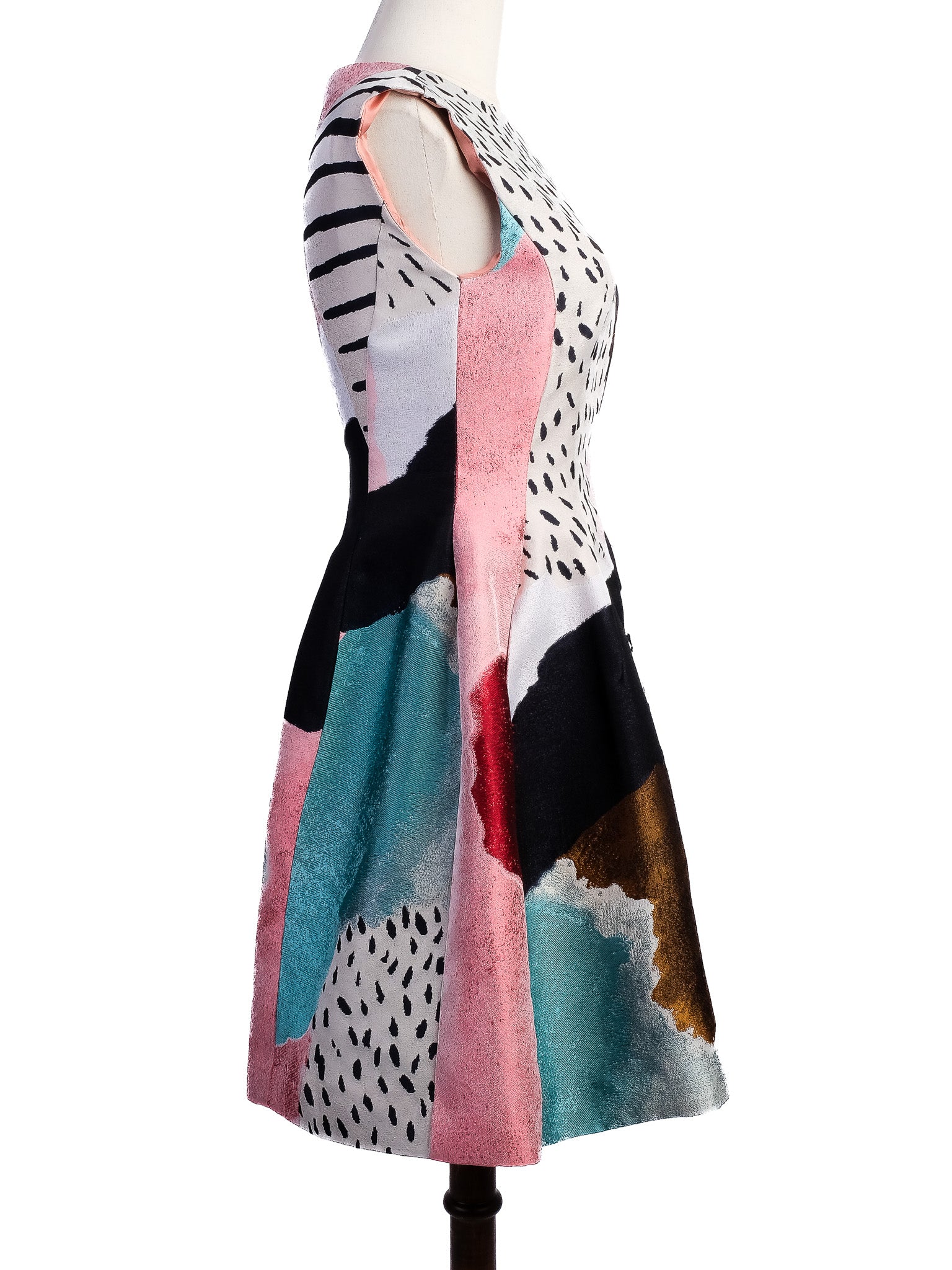 Excellent Philosophy Di Lorenzo Serafini Sleeveless Flared Dress Size M