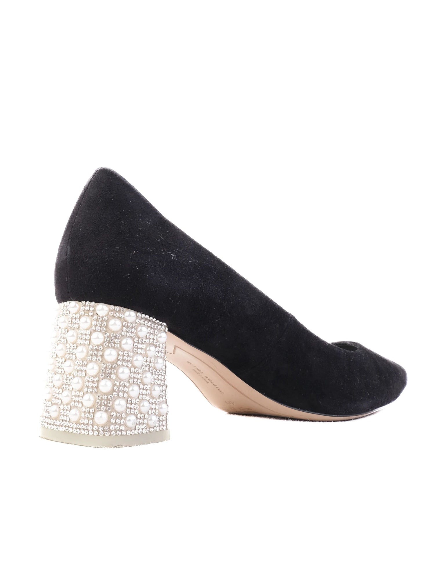 Excellent Sophia Webster Black Genuine Suede Heels Size 40