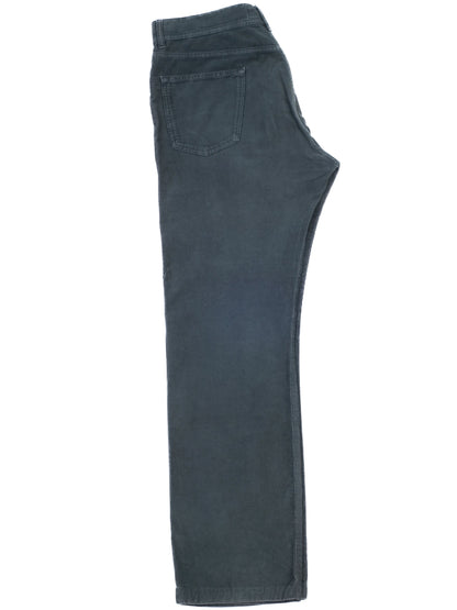 Excellent Kiton Green Cotton Pants Size XL - Textured Fabric