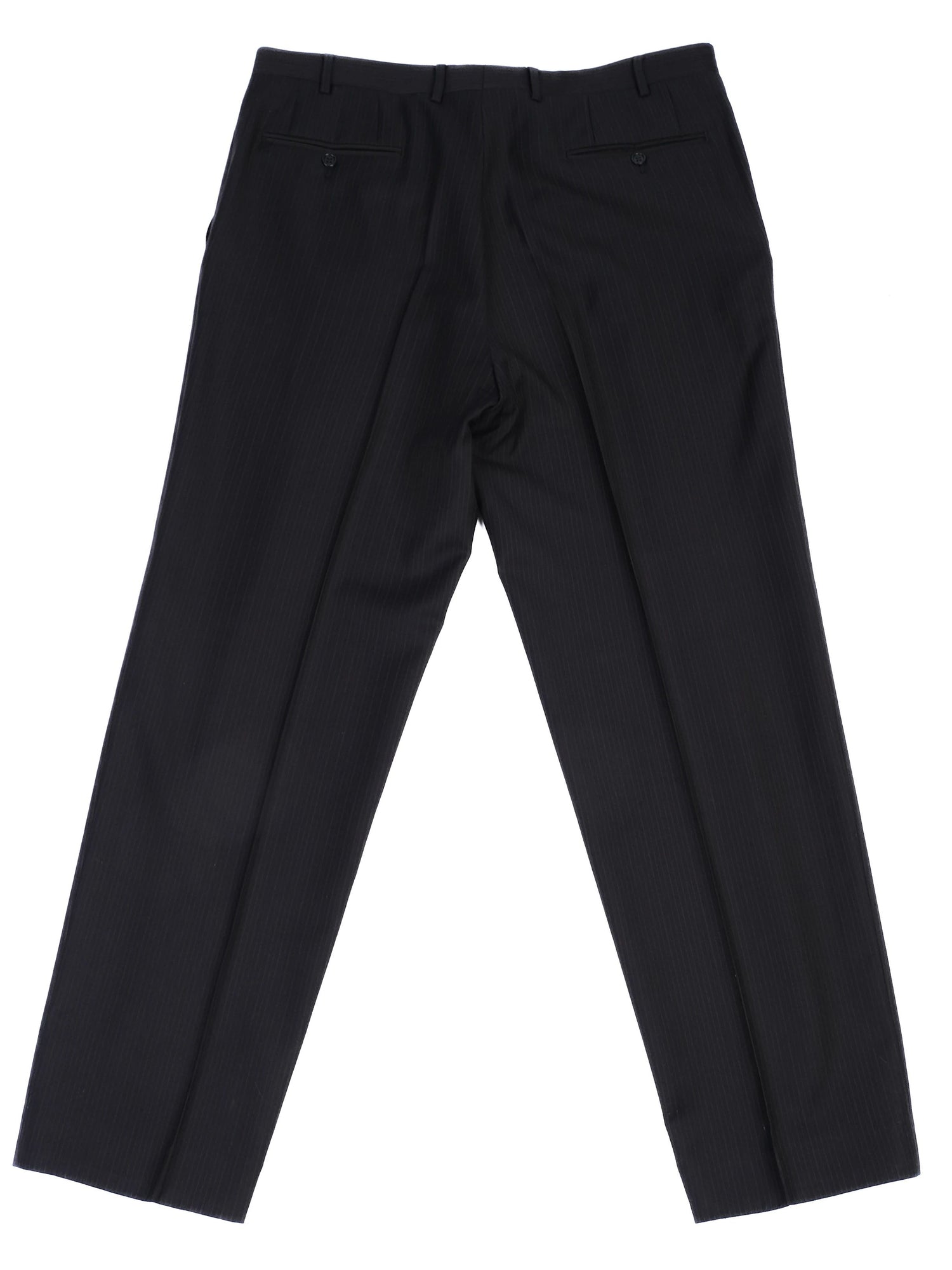 Excellent Canali Black Wool Pinstripe Suit Jacket Size XXL