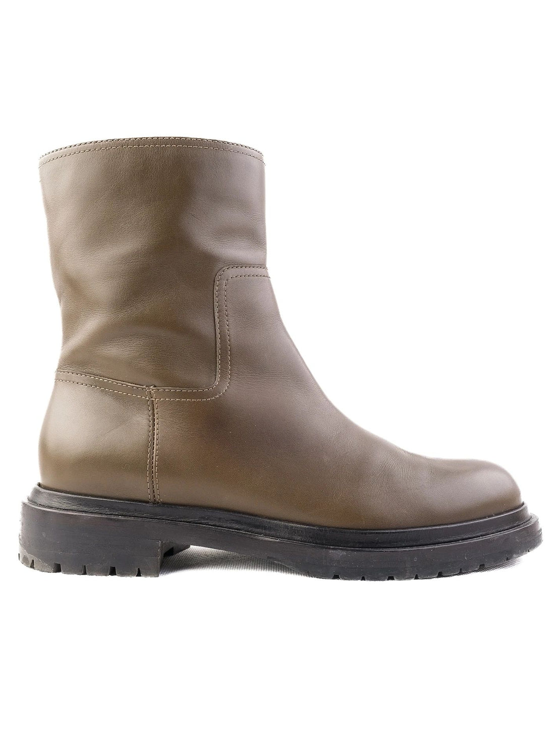 Excellent Sergio Rossi Green Leather Boots Size 37 Women&