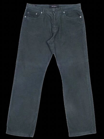 Excellent Kiton Green Cotton Pants Size XL - Textured Fabric