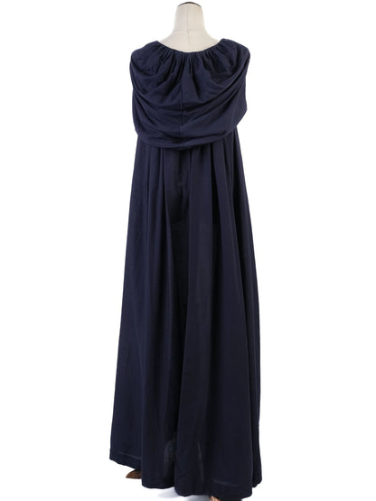 Excellent Thierry Colson Purple Silk Dress Size M with Tassels