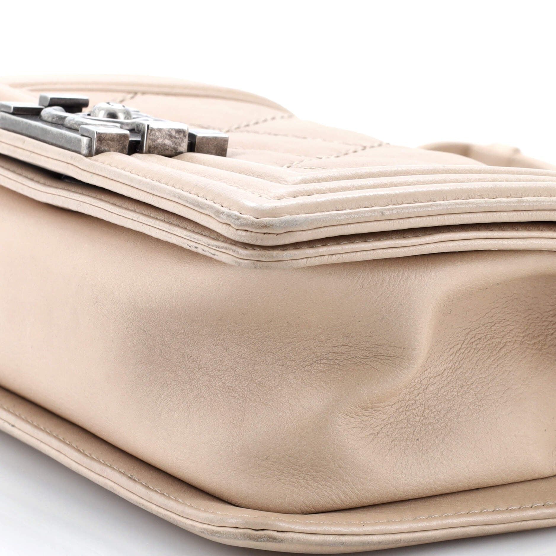 Chanel Stitch Boy Flap Bag Quilted Calfskin Small