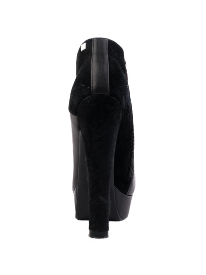 Good Antonio Biacci Black Leather Ankle Boots Size 37
