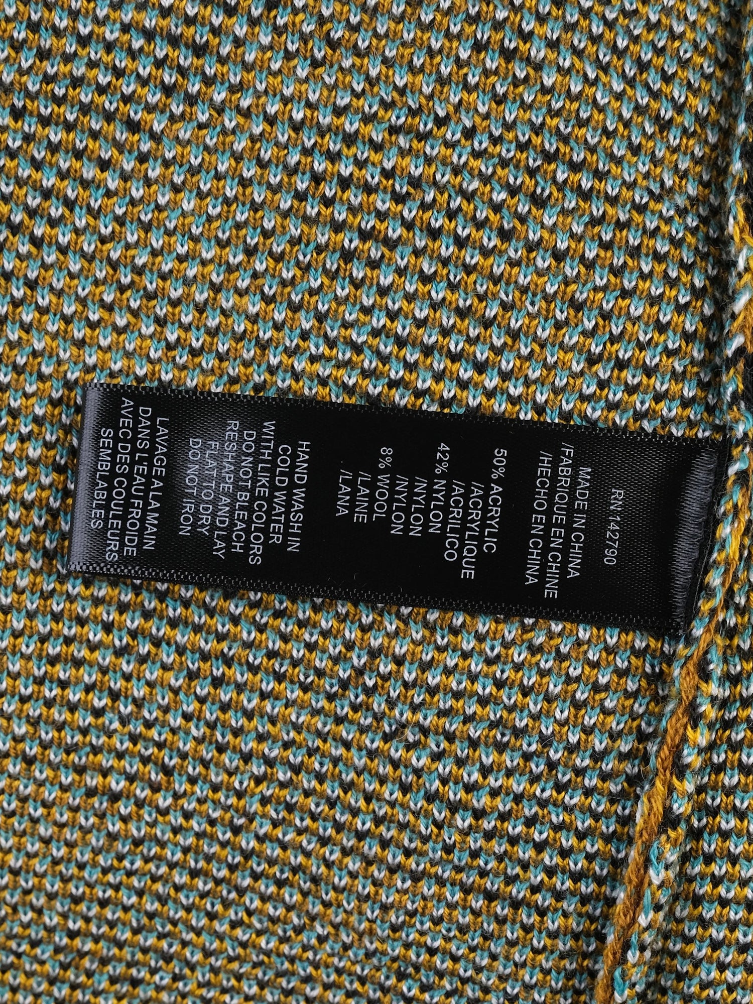 NEW Max Sport Long Wool Cardigan Black Gold Turquoise Houndstooth Women