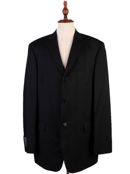 Good Vitale Barberis Canonico Black Cashmere Wool Suit Jacket Size L