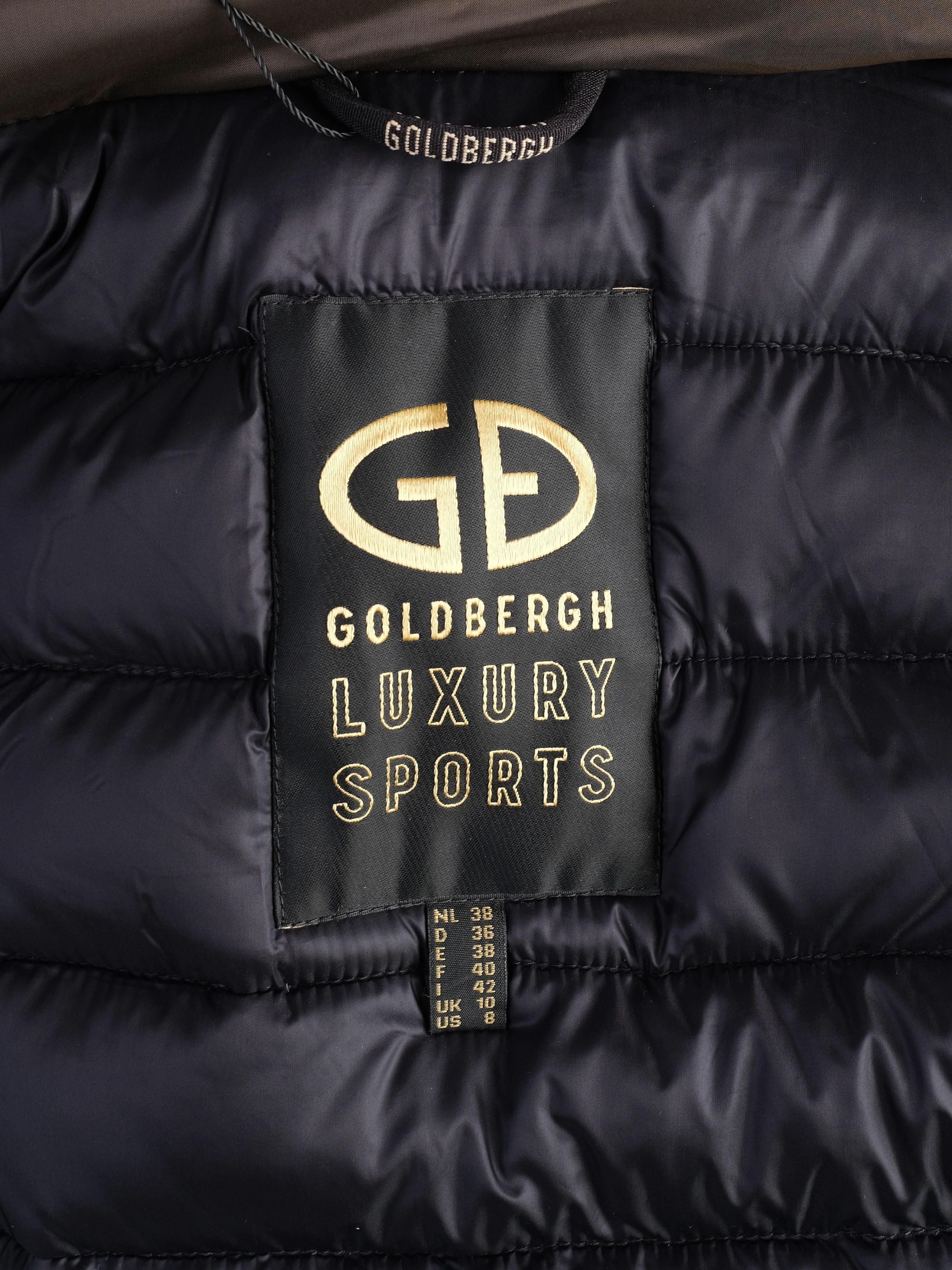 Perfect Goldbergh Brown Padded Jacket with Star Pattern Size M