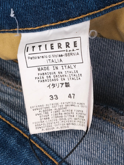 Excellent GF Ferre Blue Cotton Denim Jeans Size XL for Women