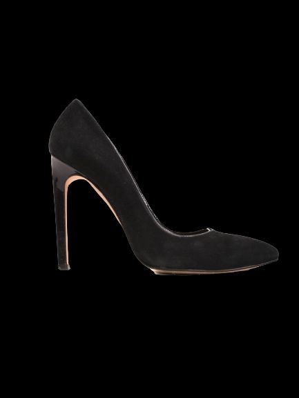 Excellent Pier Lucci Black Leather High-Heeled Shoes - Stiletto Style