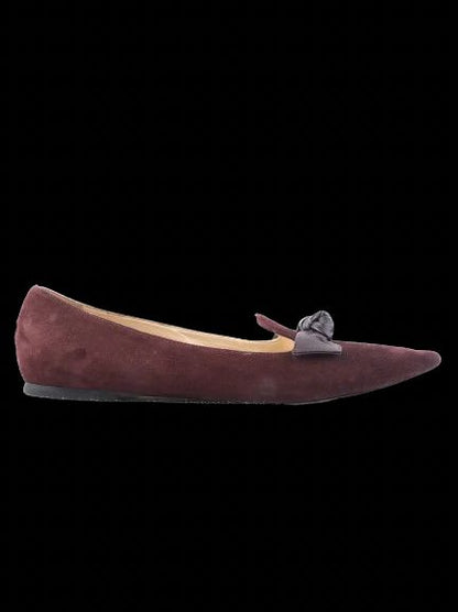 Good Jimmy Choo Purple Genuine Suede Bow Pointed Toe Shoes Size 38