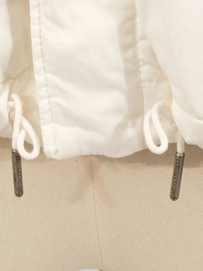 Excellent Fabiana Filippi White Hooded Jacket Size S Viscose