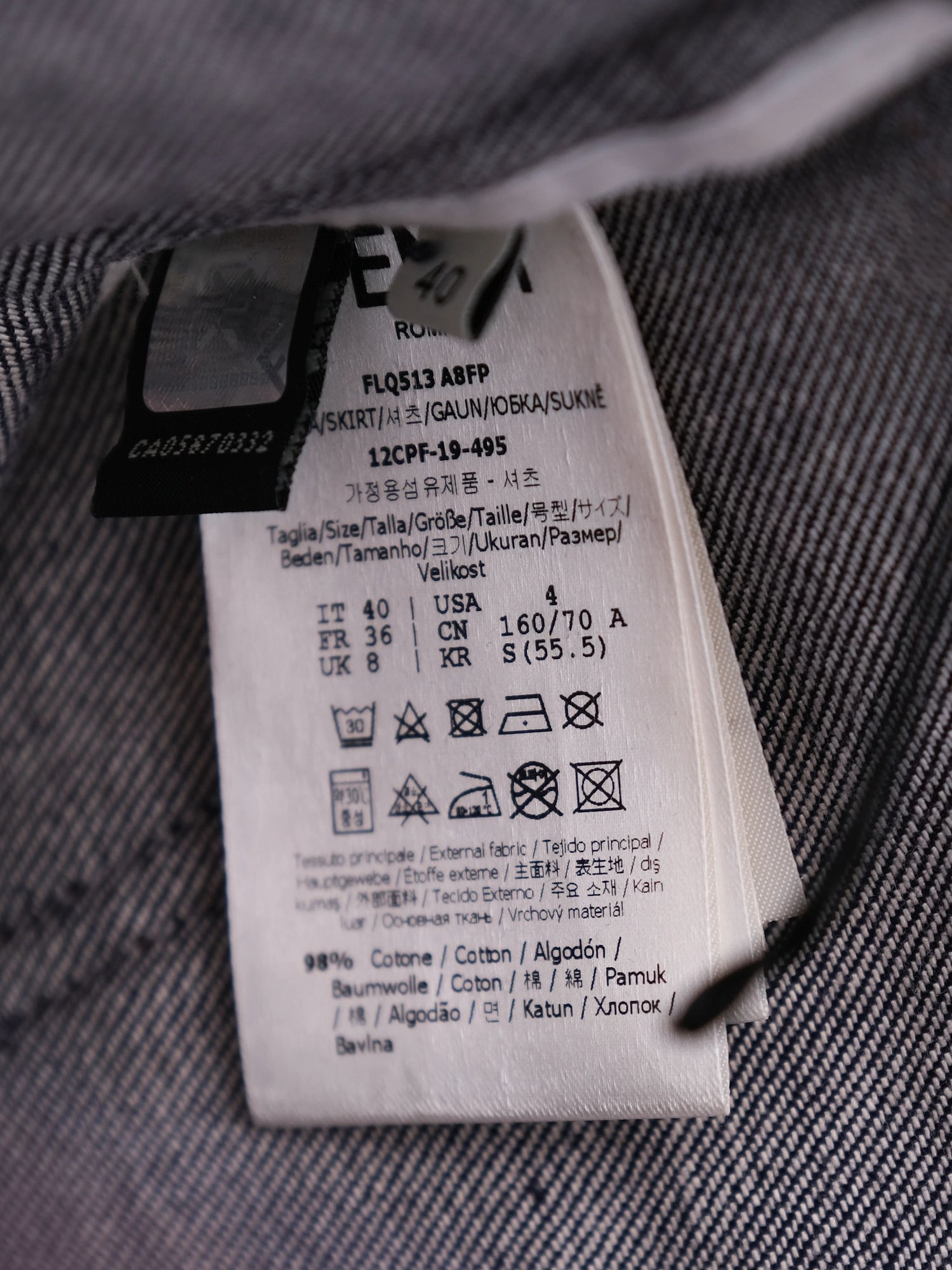 Excellent Fendi Blue Cotton Women&