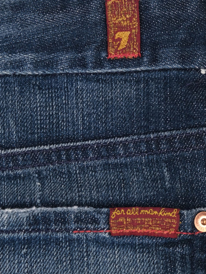 Excellent 7 For All Mankind Denim Skirt Blue Size M