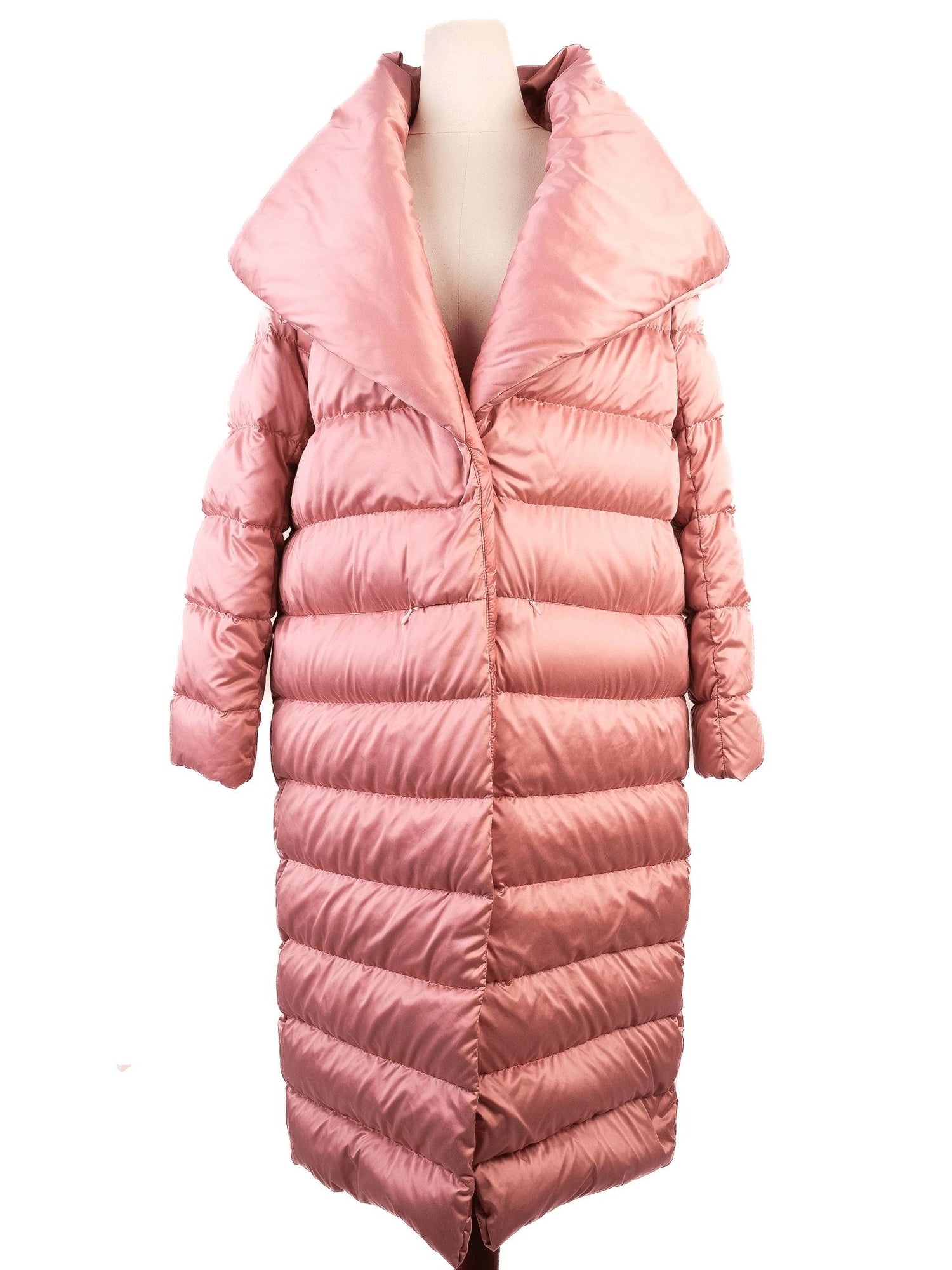 Average Herno Pink Quilted Puffer Coat Size M Women&