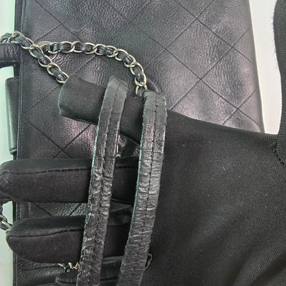 Chanel Turn-around Ligne Black Deerskin