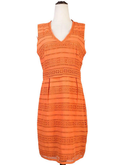Excellent Weekend MaxMara Orange Cotton Dress Size M
