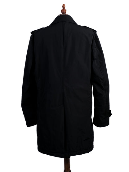 Excellent Joop Black Viscose Trench Coat for Men