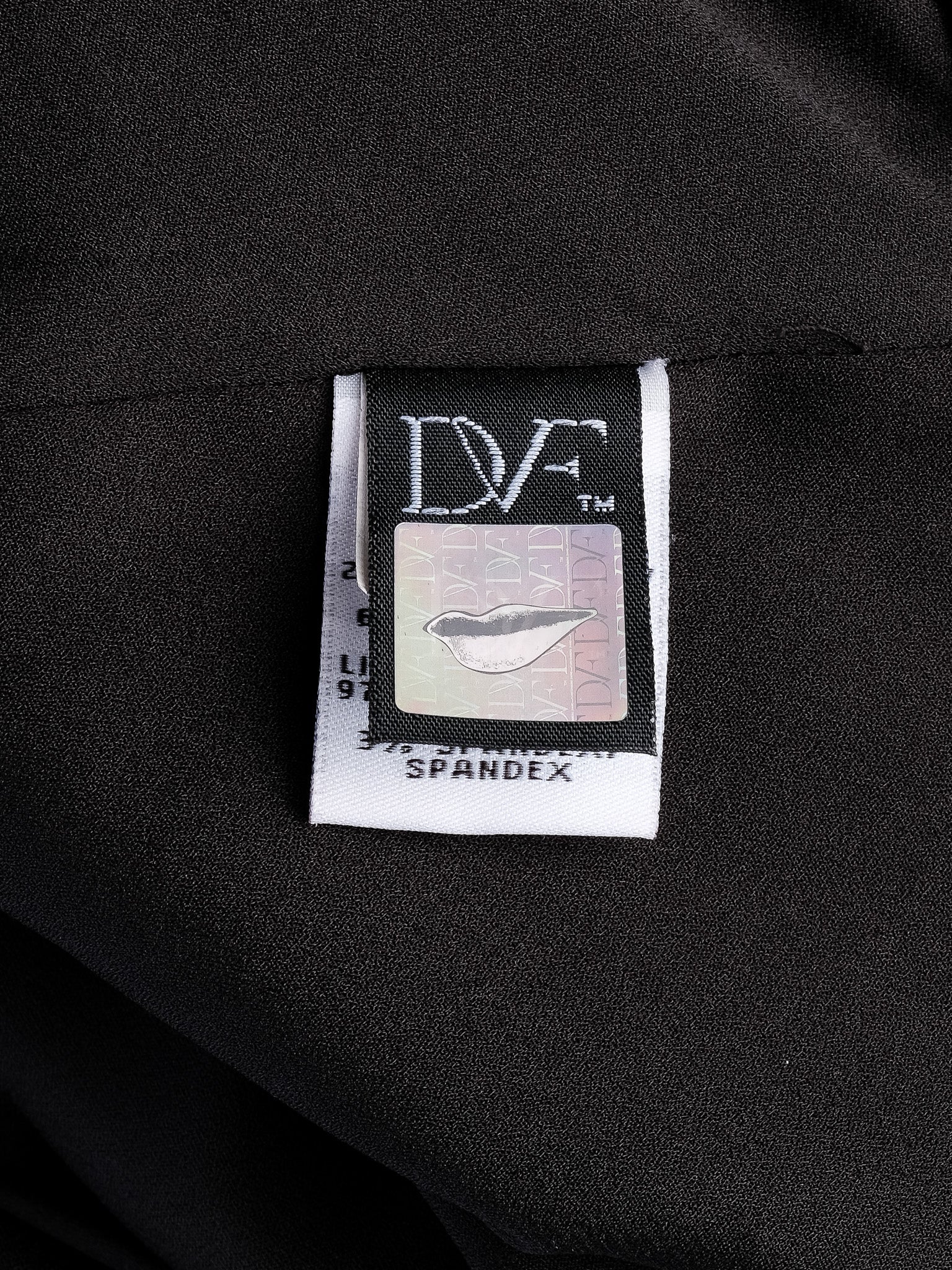 Excellent Diane von Furstenberg Black Silk Evening Gown