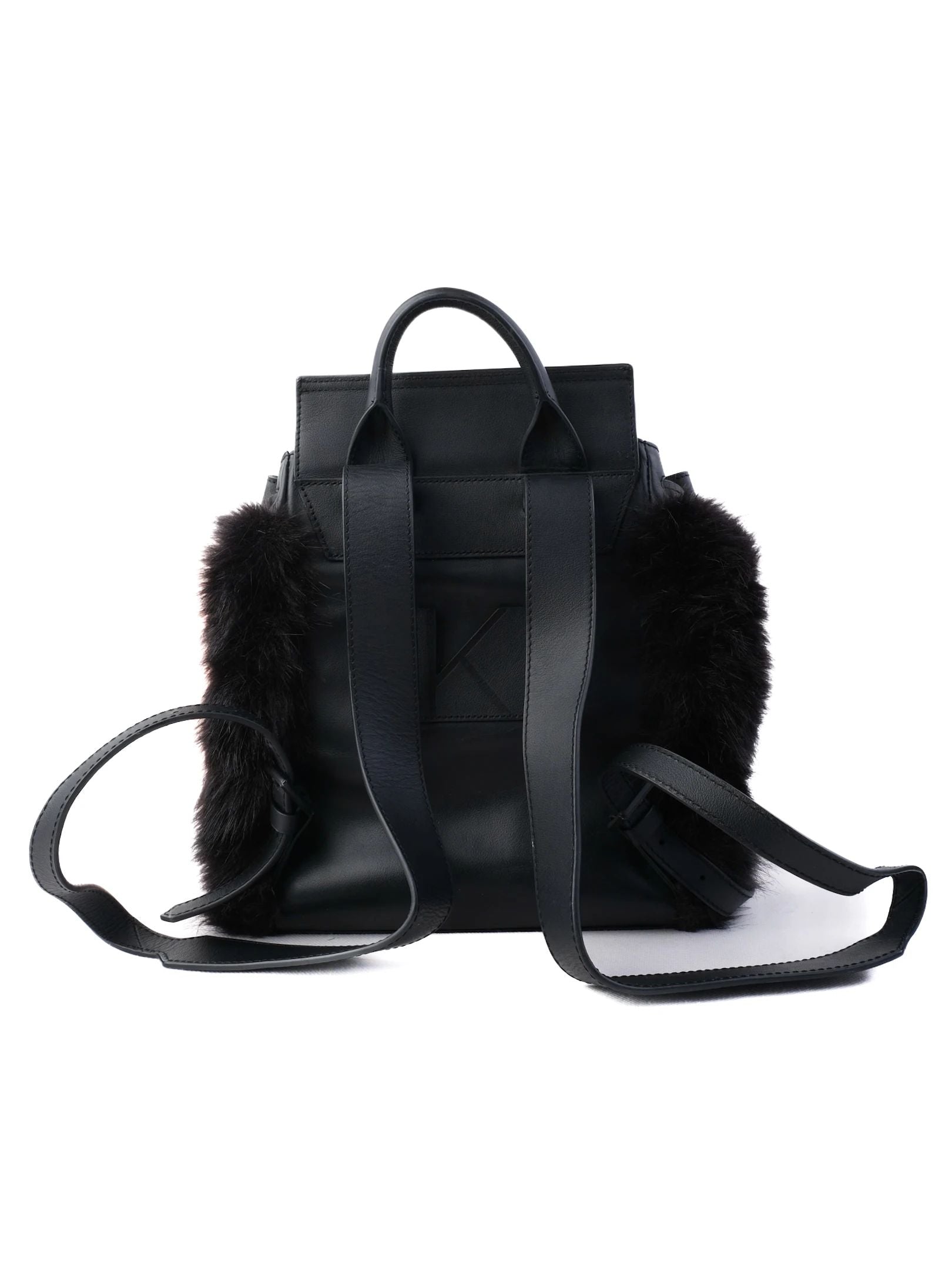Excellent Kendall+Kylie Multicolored Faux Fur and Leather Backpack