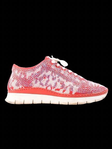 Excellent Lesilla Red Rhinestone Sneakers Women&