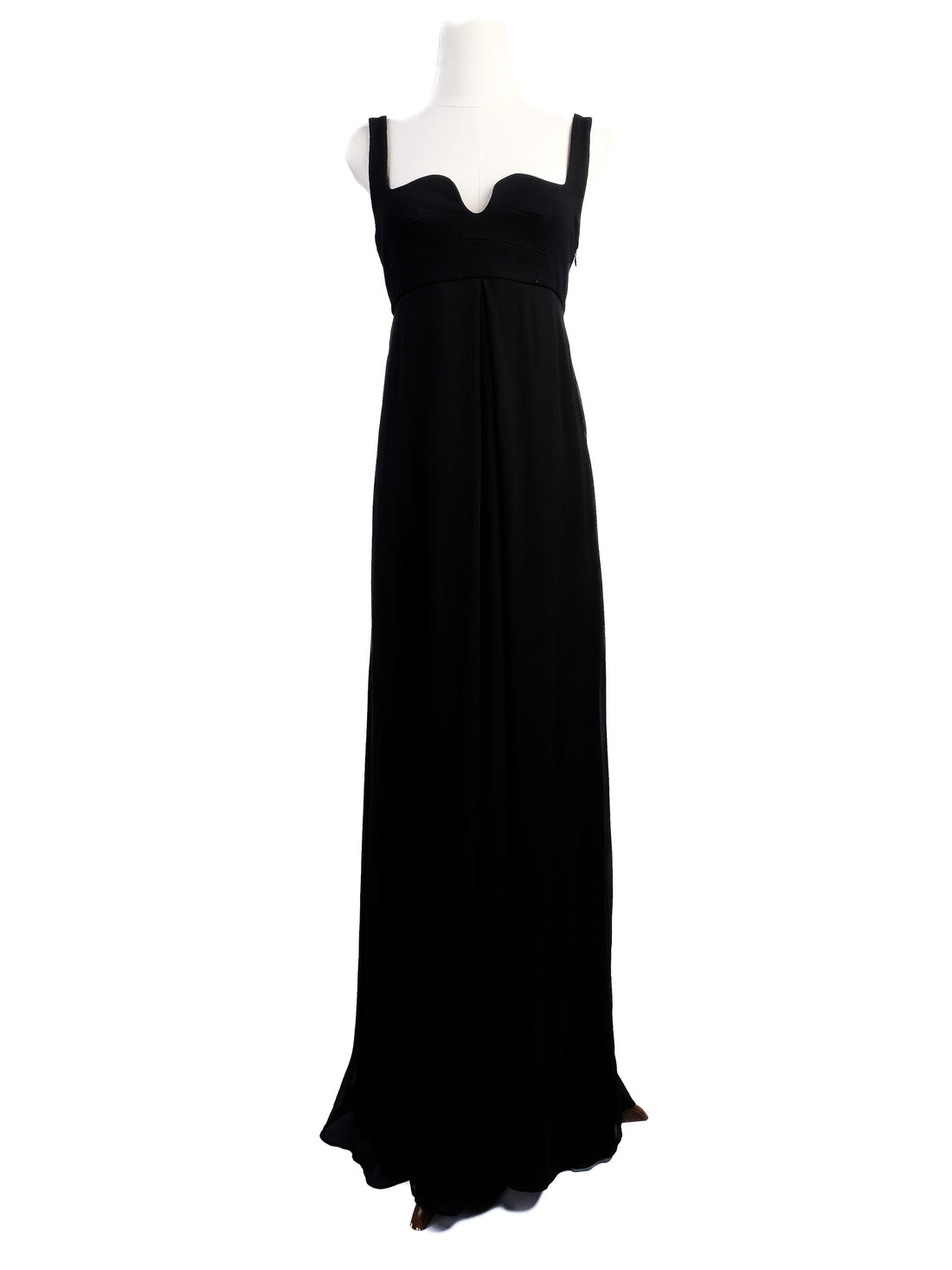 Excellent Diane von Furstenberg Black Silk Evening Gown