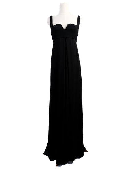 Excellent Diane von Furstenberg Black Silk Evening Gown