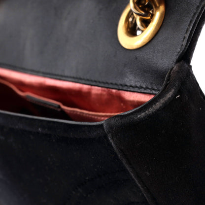 Gucci GG Marmont Flap Bag Matelasse Velvet Small