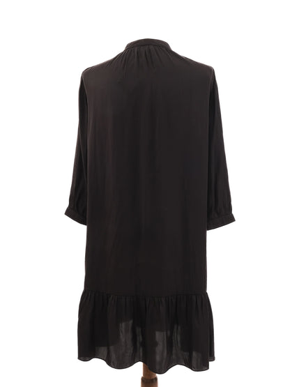 Excellent Zadig&amp;Voltaire Black Dress XS Ruffled Long Sleeve