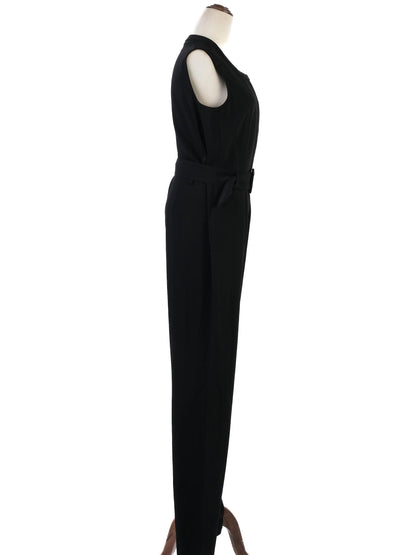 Excellent Maison Margiela Black Polyester Sleeveless Jumpsuit Size XL