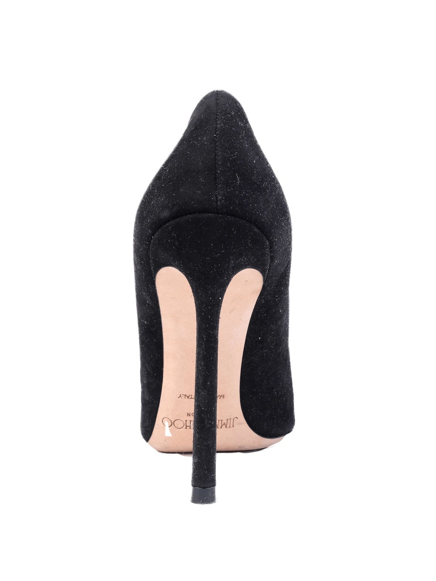 Excellent Jimmy Choo Black High-Heeled Shoes Genuine Suede Size 36