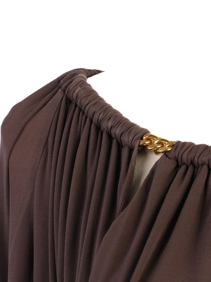 Excellent Emilio Pucci Orange Cupro Tunic Dress Size L