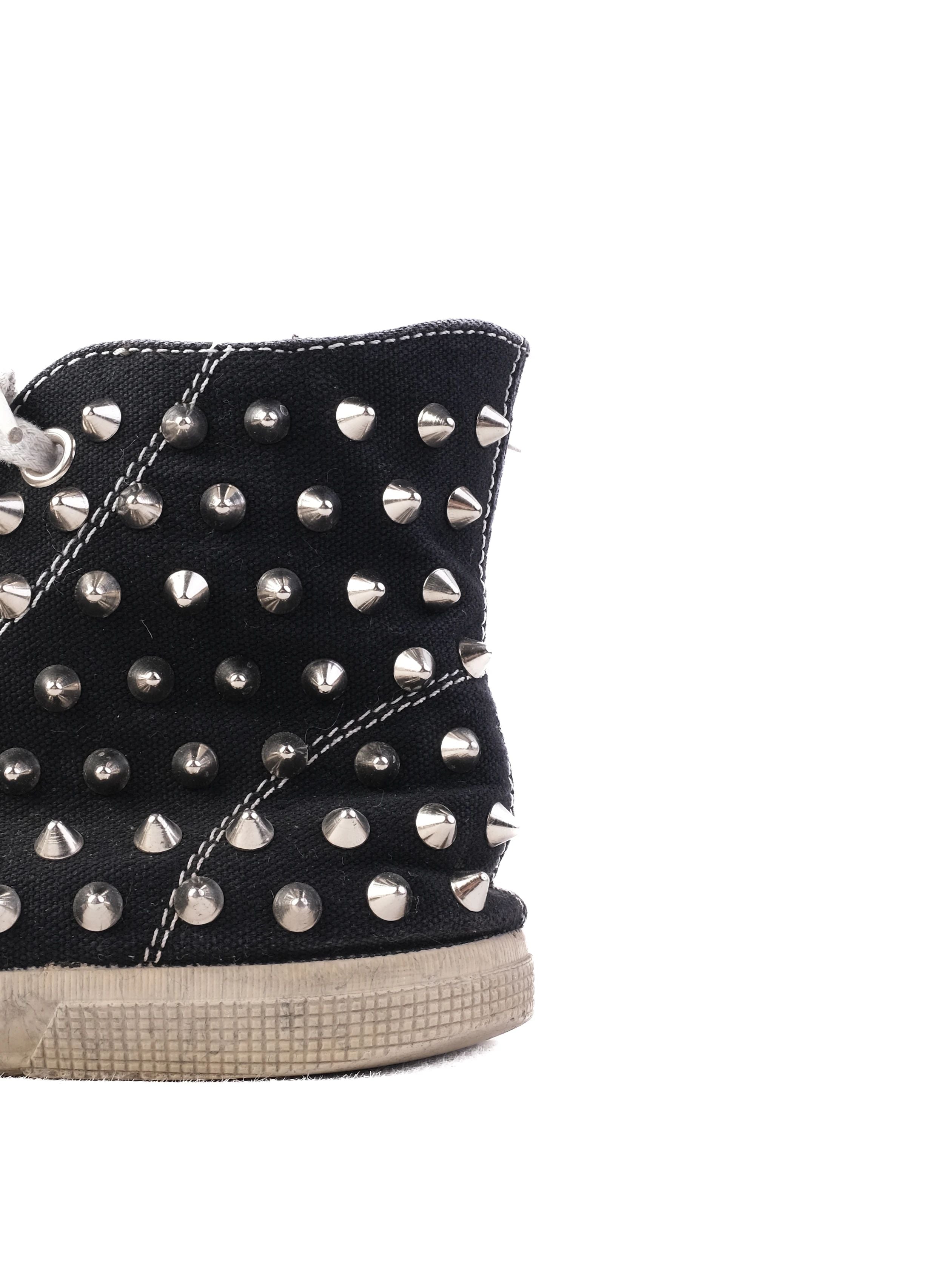 Good Gienchi Black Studded High-Top Sneakers Size 41 Men